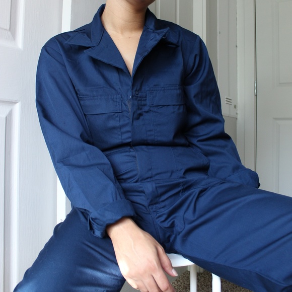 Vintage Pants - Vintage Navy Coveralls